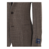 Ring Jacket Sport Jacket 300F in Brown Glen Check Wool-Silk-Linen