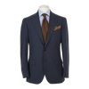 Ring Jacket Suit 301A-S186 in Blue Plain Weave Wool