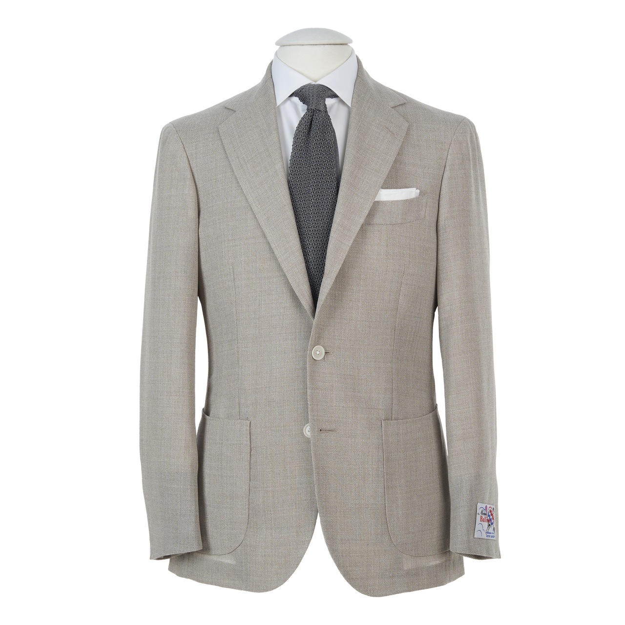 Ring Jacket Sport Jacket 300F in Cream Wool Hopsack