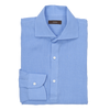 P. Johnson Popover in Cornflower Blue Linen with Cutaway Collar