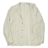 P. Johnson Shirt Jacket in Beige Herringbone Linen