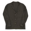 P. Johnson Shirt Jacket in Dark Brown Linen Twill